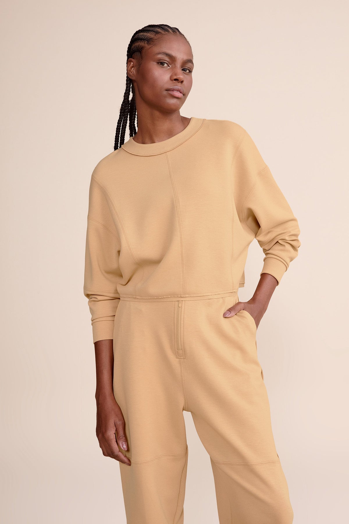 Posh Duo Zip-Back Sweatshirt